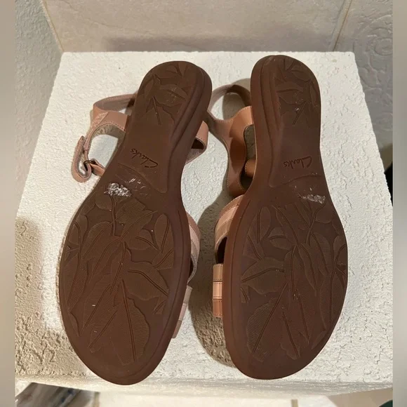 NWOT Clark’s ladies Ada Mist tan walking sandals sz 7 - Picture 3 of 5